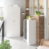 ZAPATERO ARMARIO 2P 6 BALDAS 108X55X36CM BLANCO MOMI