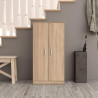 ZAPATERO ARMARIO 2P 6 BALDAS 108X55X36CM ROBLE CANADIAN MOMI
