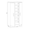 ZAPATERO ARMARIO 2P 6 BALDAS 108X55X36CM ROBLE CANADIAN MOMI