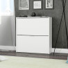 ZAPATERO 2P ABATIBLES 76X75X22CM BLANCO MOMI