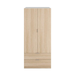 ARMARIO 2P2CAJONES 180X81X52CM ROBLE MOMI