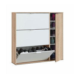 ZAPATERO 3P ABATIBLES 1P 115X106X22CM R CANADIAN BLANCO MOMI