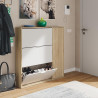 ZAPATERO 3P ABATIBLES 1P 115X106X22CM R CANADIAN BLANCO MOMI