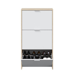 ZAPATERO 3P ABATIBLES 113X60X22CM ROBLE BBRILLO MOMI