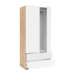 ARMARIO 2P 2CAJONES 180X81X52CM RCANADIAN BL ARTIK MOMI