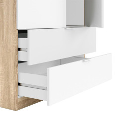 ARMARIO 2P 2CAJONES 180X81X52CM RCANADIAN BL ARTIK MOMI