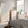 ARMARIO 2P 2CAJONES 180X81X52CM RCANADIAN BL ARTIK MOMI
