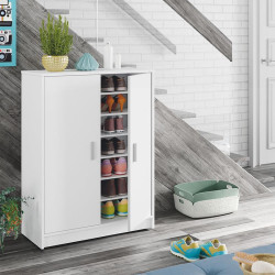 ZAPATERO ARMARIO 2P 101X75X36CM BLANCO MOMI