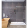 MAMPARA DUCHA 1HOJA CRISTAL ARENADO SERIE BERNA BENOTTI 200X120CM 8MM