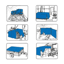 LONA DE PROTECCION AZUL 6X10 METROS AIRMEC